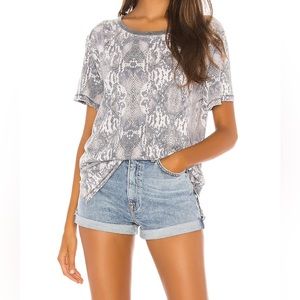 Free People Tourist Tee snake print